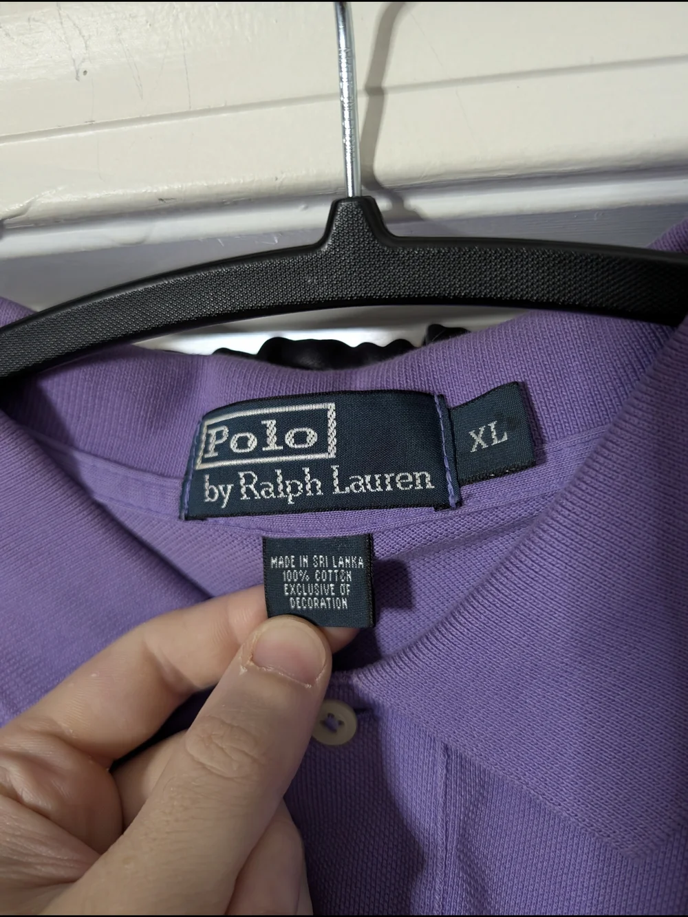Polo by Ralph Lauren Vintage Lavender Short-Sleeve Polo with Green Pony Logo
